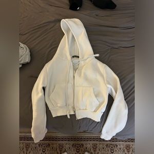 white cropped hoodie from shein